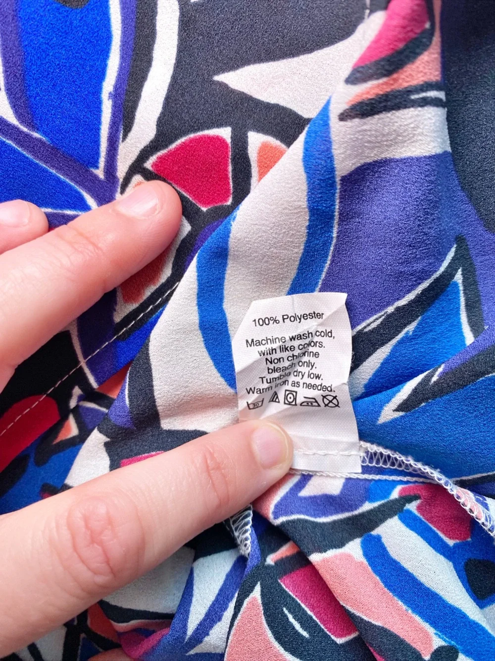 J.Crew Factory Abstract Floral Boatneck Blouse
